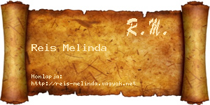 Reis Melinda névjegykártya