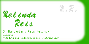 melinda reis business card